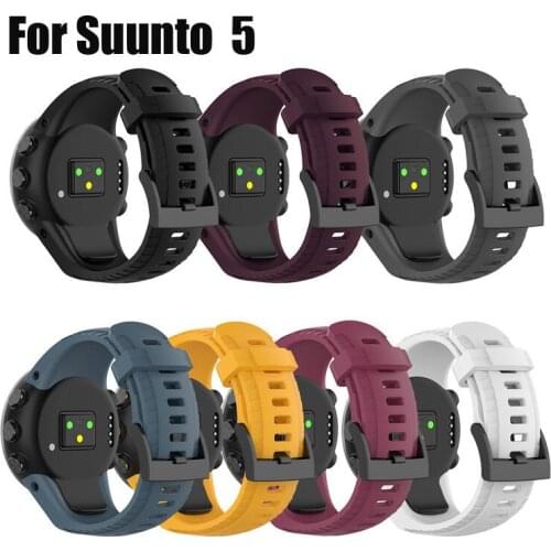 50pcs Silicone Watchband Strap for Suunto 5 Smart Watch Replacement Wristband Bracelet Watch Strap With Screwdriver for Suunto 5