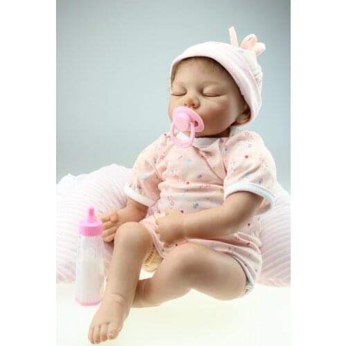 Silicone Vinyl Doll Baby toys Newborn Simulation Babydoll Girls Present to be learing tools for mothers