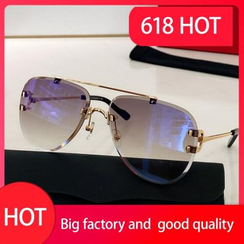 Diamond Cut Sunglasses Men Fashion Designer Male Female Pilot Sun Glasses Vintage Cool Mirror Shades Luxury Eyewear