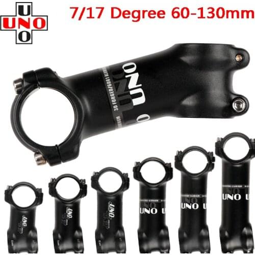UNO Stem Bike Ultralight 7 17 Degree MTB Road Stem Fork 28.6 31.8mm 60/70/80/90/100/110/120/130mm Mountain MTB Bicycle Kalloy