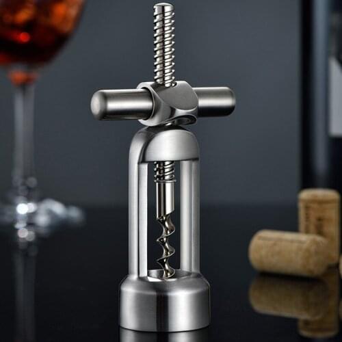 Stainless Steel Vintage Wine Bottle Opener Cockcrew Leverage Design Corkscrew For Red Wine Kitchenware Bar Tools