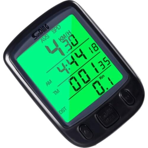 Waterproof Bicycle Computer Sports Sensors Luminous English Wired Cycling Equipment Bike Speed Meter Stopwatch Sports Timer
