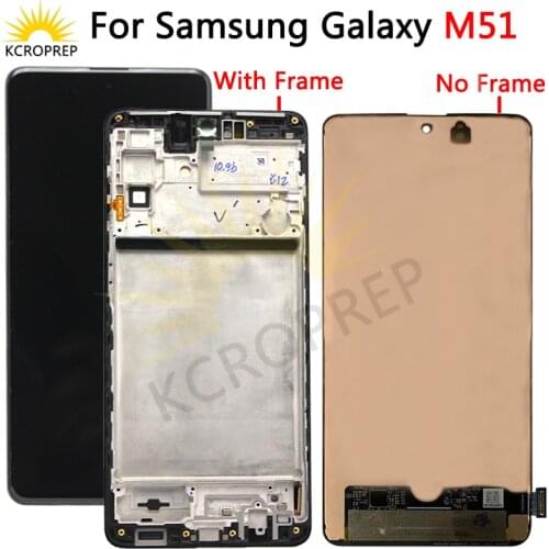 Super AMOLED 6.7'' Display For Samsung Galaxy M51 LCD Display Touch Screen Digitizer Assembly For Samsung M51 M515 M515F LCD
