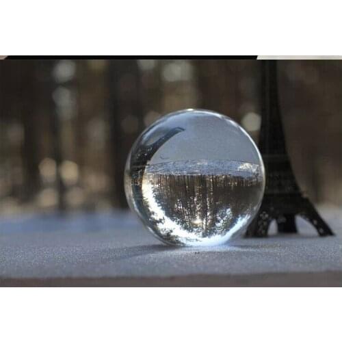 120mm Clear Valents Day Gifts Part Sovenir Crystal Glass Feng shui Good Luck Ball for Wedding Home Decor Artificial Rare Quartz