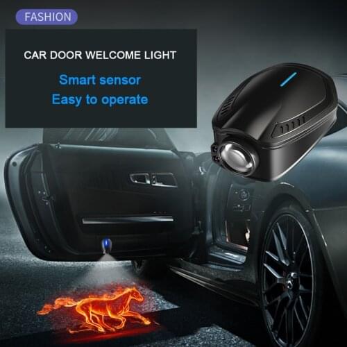 2pcs Universal Wireless Led Car Door Light Shadow Laser Ghost Shadow Projector Courtesy Step Lights Car Emblem Lamps Accessories