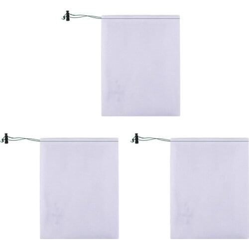 3 Pack Fine Mesh Bag Pull-N-Lock Cord Vacuum Pool Leaf Catcher Summer Household Filters Baskets Pool Skimmer Socks