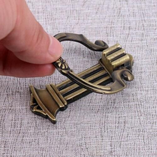 5PCS Vintage Dresser Pulls Drawer Knobs Ring Drop Pull Antique Bronze Rustic Cabinet Door Knocker Knob Pull Hardware