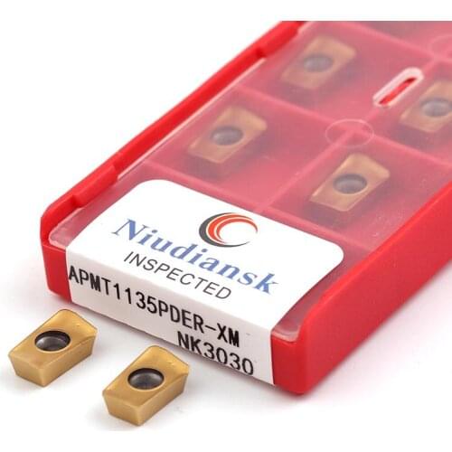 APMT1135PDER-XM NK3030 APMT1605PEER-XM CNC Lathe Universal Milling Blade Machining Tools Carbide Inserts Cutting Wear-Resistant