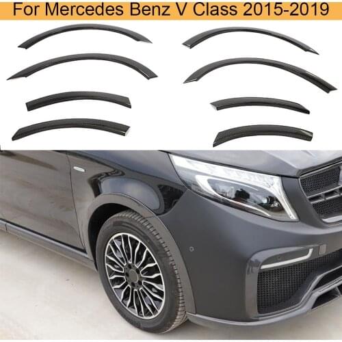 Carbon Fiber Car Wheel Arches For Mercedes-Benz V Class V250 V220d 2015-2019 Car Wheel Eyebrow Wide Body Mudguard Mud Guard