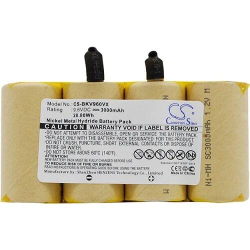 Cameron Sino 3000mah battery for BLACK & DECKER DV9605 Vacuum Battery