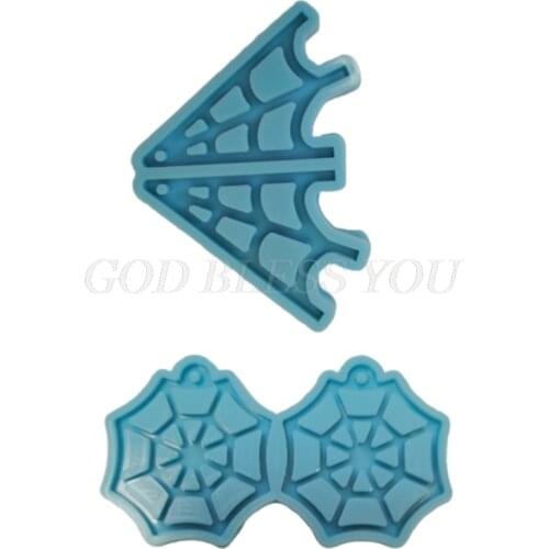 DIY Crafts Spiderweb Shape Earrings Dangler Casting Silicone Mould Jewelry Pendant Making Tools Crystal Epoxy Resin Mold