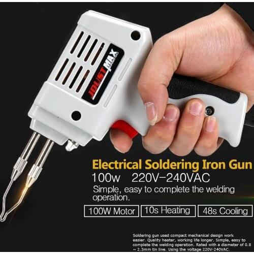 100W 220V to 240V Electrical Soldering Iron Fast Electric Welding Solder Tool EU Plug
