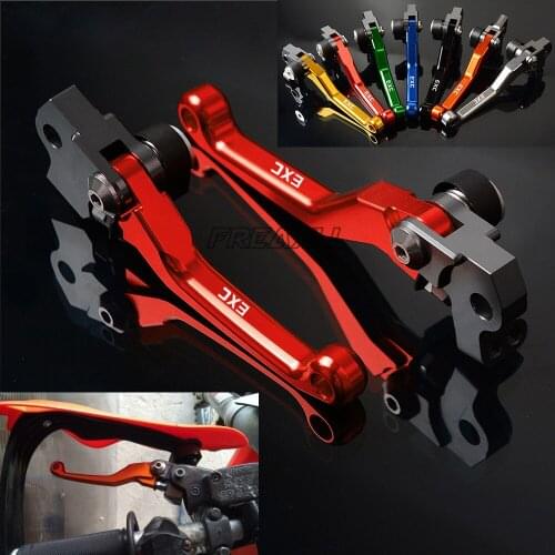 FREAXLL Dirt Bike Motorcycle Pivot Brake Clutch Levers Handle Grips CNC for 500EXC 500 EXC 500-EXC 2012 2013 2014 2015 2016