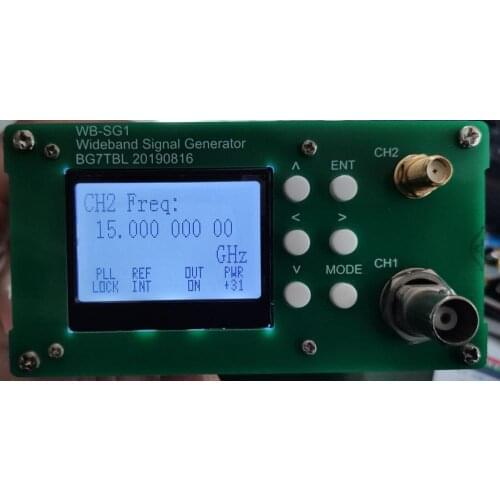 Made by Bg7tbl WB-SG-OPT15G,1Hz-15GHz Signal source, signal generator, power amplifiler adjust, with OCXO inside