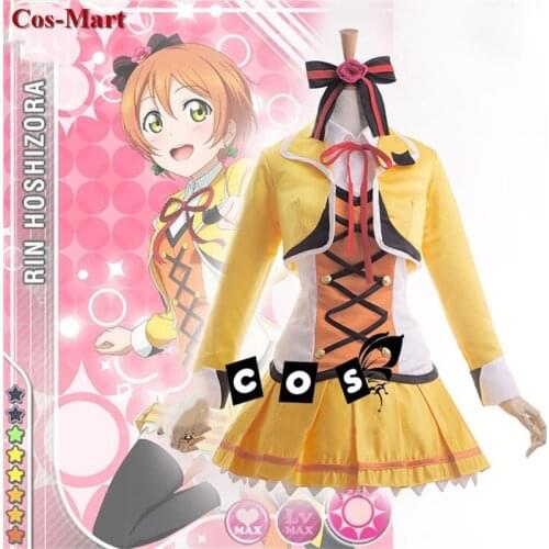 Hot Anime LoveLive Hoshizora Rin Cosplay Costume SUNNY DAY SONG SJ Uniform Female Activity Party Role Play Clothing Custom-Make