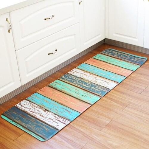 Creative Europe Type 3D Stripe Printing Carpet Hallway Doormat Anti Slip Bathroom Carpet Absorb Water Kitchen Mat Rug tapete