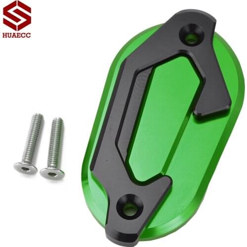 Motorcycle Aluminum Front Brake Fluid Reservoir Cap Cover for Kawasaki Ninja 400 2018-2019