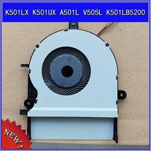 Laptops Computer Replacements CPU Cooling Fan Fit for ASUS K501LX K501UX A501L V505L K501LB5200 Series Laptops