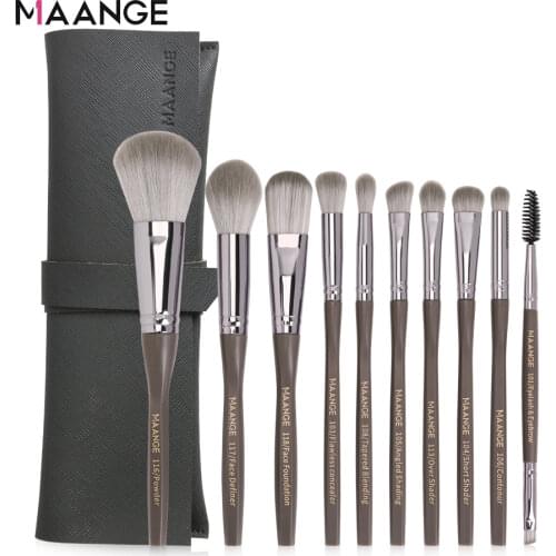 MAANGE New 5/10/14Pcs Makeup Brushes Set Eye Shadow Powder Foundation Brush For Makeup Best Blending Concealer Cosmetic Tools