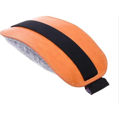 Fashion Faux Leather Shockproof Elastic Storage Bag Container for Magic Mouse 2 Wireless