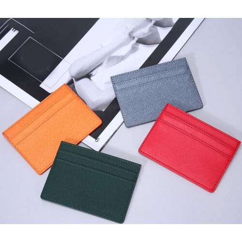 Fashion Double Sided Ultra-thin Card Holder Bank Credit ID Cards Pouch Case Wallet Organizer Thin Business Bank Card Package