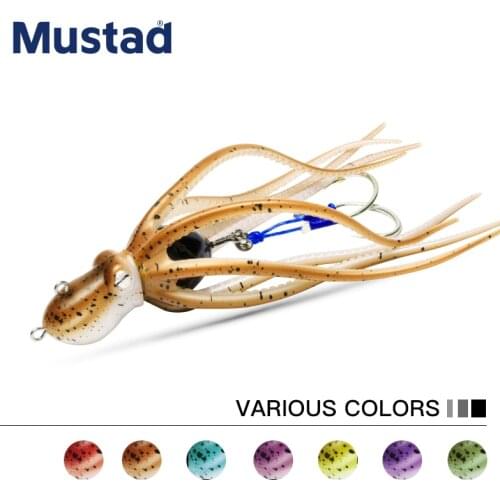 MUSTAD INKVADER OCTOPUS Squid Soft Jig 120g 150g 170g 200g 230g 260g with Assist Hooks Slow Trolling Silicone Jigging Bait