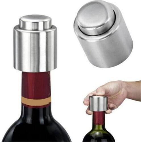 Stainless Steel Vacuum Wine Bottle Stopper Sealed Storage High Quality Plug Liquor Flow Stopper Pour Cap C
