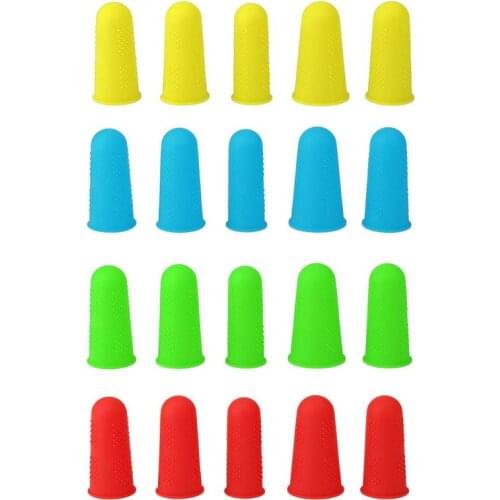 Anti-slip Hot Glue Gun Finger Caps Silicone Finger Cover Protector for High Temperature Resistant Anti-scalding Finger Gloves