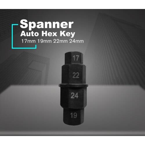 New Motorbike Wheels Steel Motorcycle Front Axle Socket Driver Spanner Spindle Sleeve Set Auto Hex Key Smooth Surface