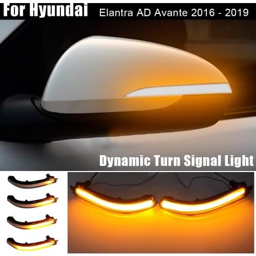 Superb LED Blinker Dynamic Turn Signal Light Side Rear-View Mirror Light For Hyundai Elantra AD Avante 2016 2017 2018 2019