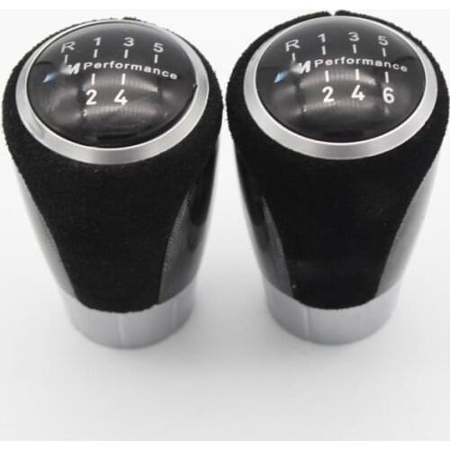 Car Gear shift knob fiber M Power forBMW E90 E91 E46 E87 5/6speed