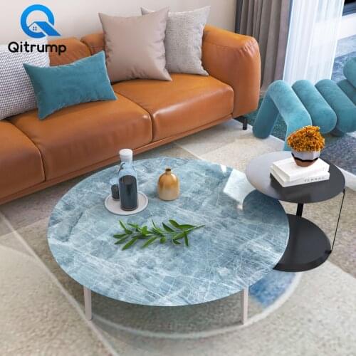 Self-Adhesive Marble Wallpaper Furniture Stickers Waterproof Oil-proof PVC Kitchen Cabinet Wall Sticker Desktop Renovation Paper