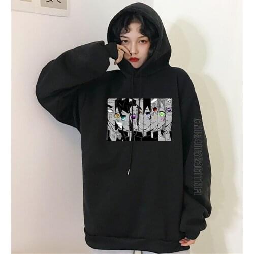 Demon Slayers Sword Hoodie Streetwear Harajuku Oversize Womens Hooded Sweatshirt Japanese Anime Fun Anime Women Hoodie