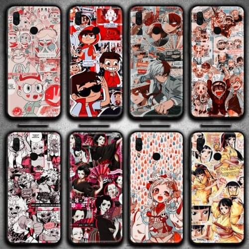 TOPCASHOP Japanese Anime Collection Phone Case Huawei Y6P Y8S Y8P Y5II Y5 Y6 2019 P Smart Prime Pro