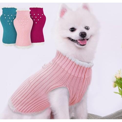 Cat Dog Knitted Sweater Chihuahua Puppy Clothes Winter Cat Costume Pet Clothing for Small Dogs Yorkshire Pug Kitten Outfit Coat