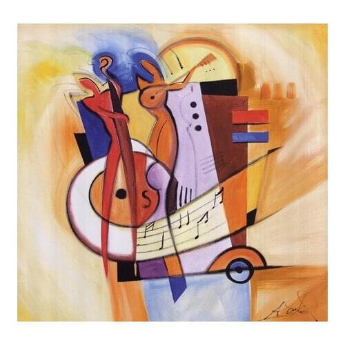 High quality Oil painting Canvas Reproductions Jazz on the Square by Gockel Alfred hand painted