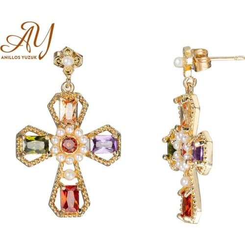Anillos Yuzuk Colour Topaz Drop Earrings 925 Sterling Silver Earrings For Women Gemstone Earrings Fashion Jewelry Wholesale