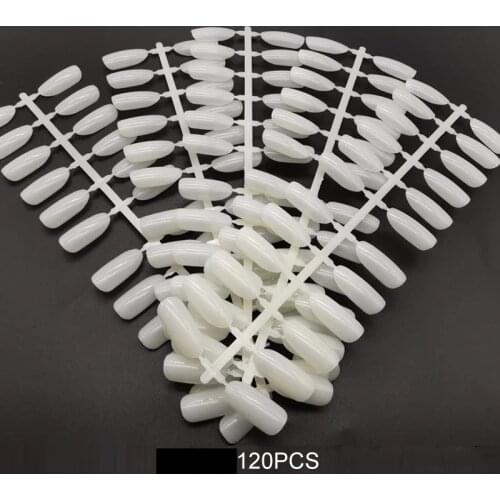 1 Set False Nail Art Tips Oval Shape Clear Black Practise Faux Ongles For Gel Polish Manicure Acrylic Fan Nail Tips Display Tool