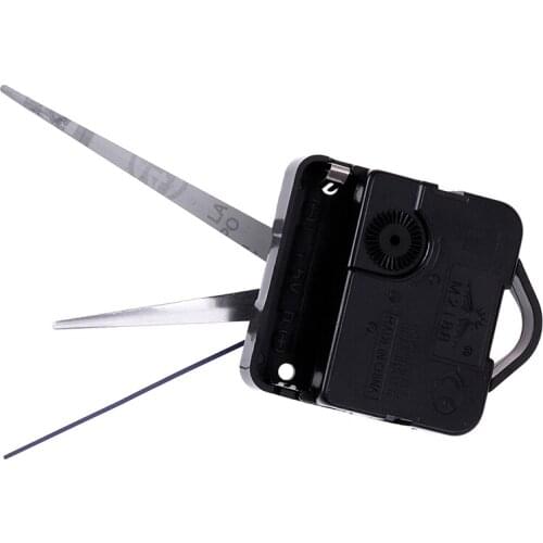 1pcs Black Hands DIY Quartz Black Wall Clock Movement Mechanism Repair Parts Silent