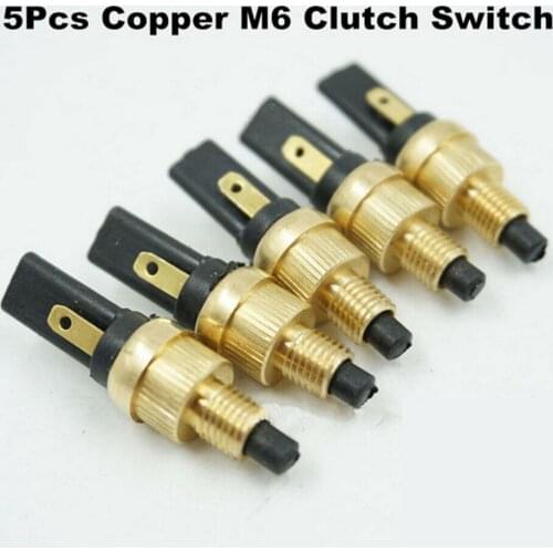5 Pcs M6 Copper Motorcycle ATV Clutch Switch Plug For Honda BMW Ducati Yamaha