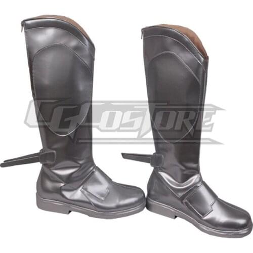 Anime Cosplay Shoes Boots Plunderer Rihitou Bach Costume Hand-made Leather Christmas Halloween Free ship COSX-1286