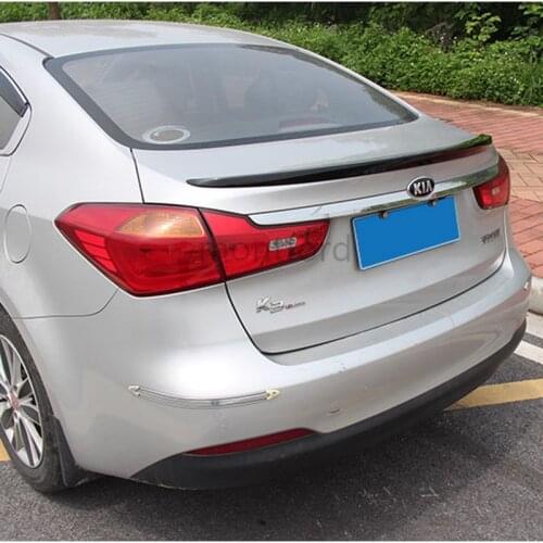 Car Accessories ABS Plastic Unpainted Primer Color Rear Trunk Wing Roof Spoiler Decoration For Kia Forte K3 2011 2012 2013 2014