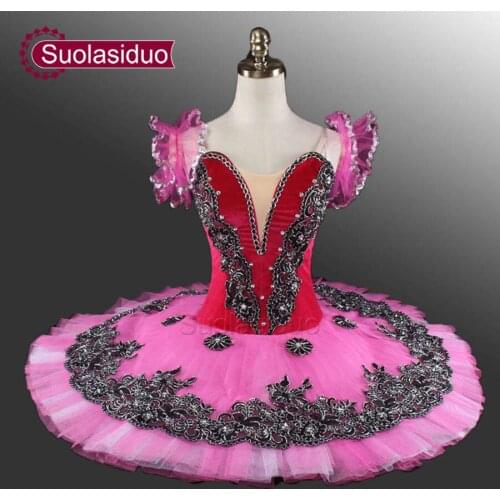 Black Professional Ballet Tutu Rose Red Classical Ballet Tutu Swan Lake Blue Stage Costumes Adult Green Ballet Tutus SD0013