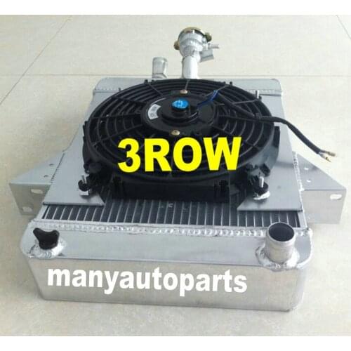 FOR Triumph GT6 1966-1973 aluminum alloy radiator + 10'' fan 1967 68 69 70 71 72