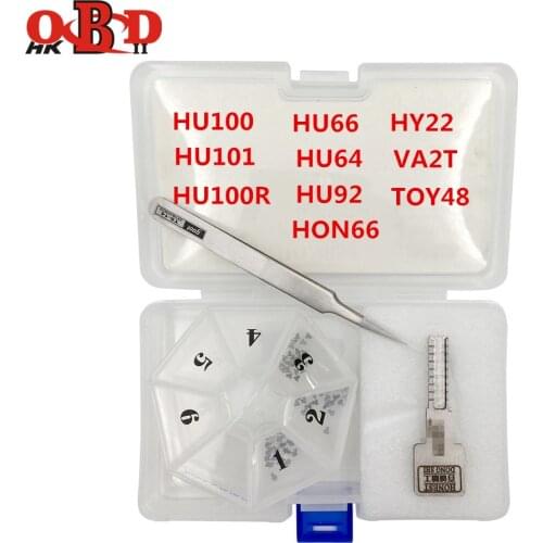 HKOBDII Original Honest HU66/HU100R/HU101/HU64/HU92/HON66/HY22/TOY48/VA2T for Key Moulding Car Profile Modeling Locksmith Tools