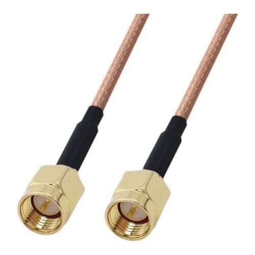 RG400 Cable SMA Male to SMA Male Double Shielded Copper Braid Coax Low Loss Jumper Cable