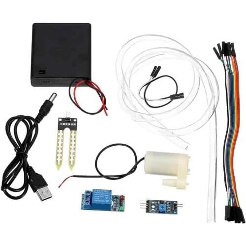 Automatic Irrigation Kit with Soil Moisture Sensor and Water Pump - DIY