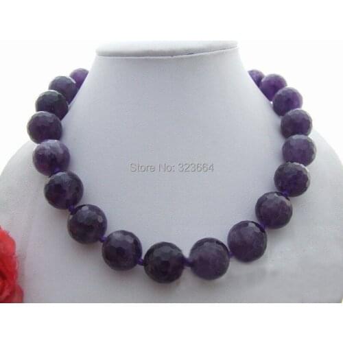 Beautiful Natural 12MM Faceted Beautiful Necklace