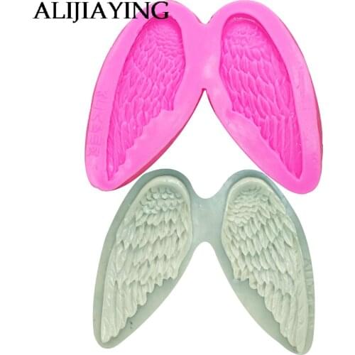 M1109 Angel wings Silicone Mold Fondant Mould Cake Decorating Tools Chocolate Gumpaste Molds, Sugarcraft, Kitchen Accessories