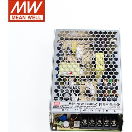 MEAN WELL RSP-75-24 Switching Power Supply 110V/220V AC to 24V DC 3.2A 75W pfc Meanwell RSP-75 Transformer replace of SP-75-24